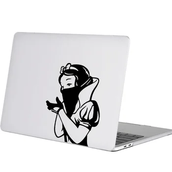 

Snow White Princess with Mask Laptop Sticker for Macbook Decal 16" Air Retina 11 12 13 14 15 inch Mac Book Notebook Skin Decor