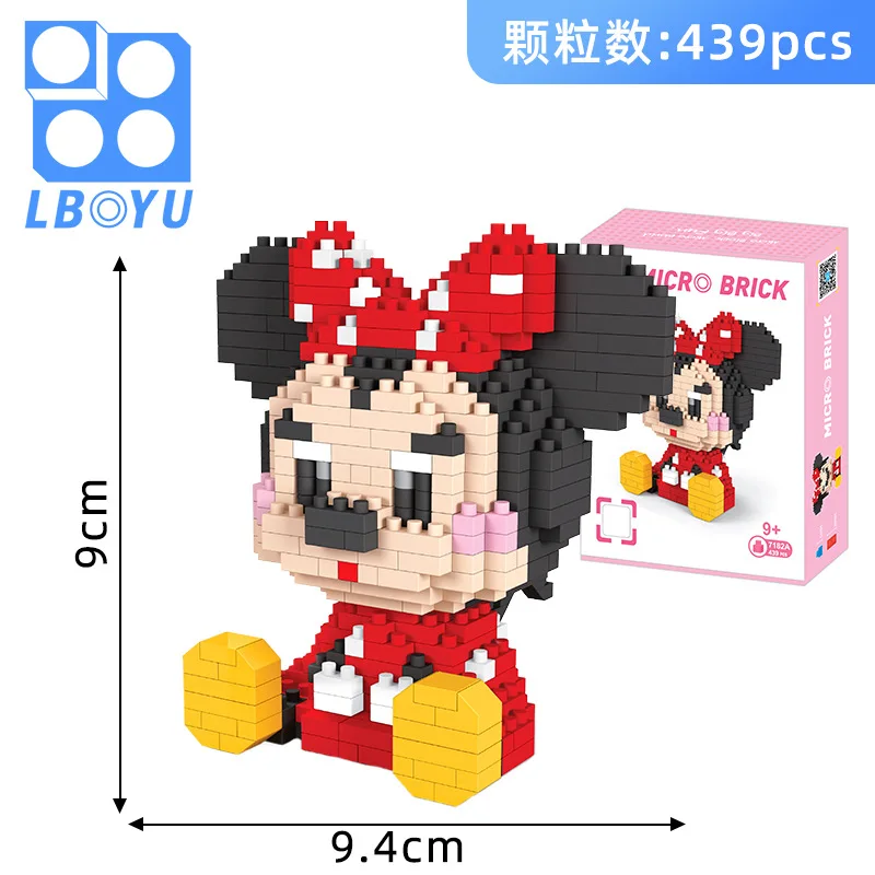 Mattoncini LOZ Micro Blocco, Set Minnie Mouse, Compatibili Lego, Nuovi