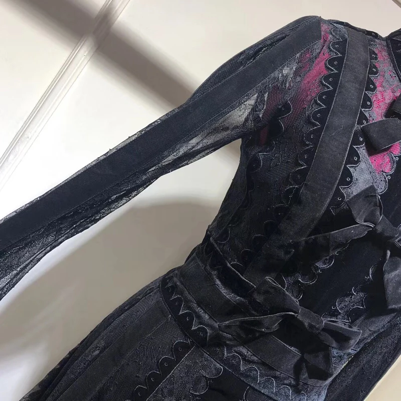 Летнее длинное шелковое платье, женское платье в европейском стиле, Vestidos, платье трапециевидной формы с длинными рукавами, Брендовое платье до середины икры с цветочным узором