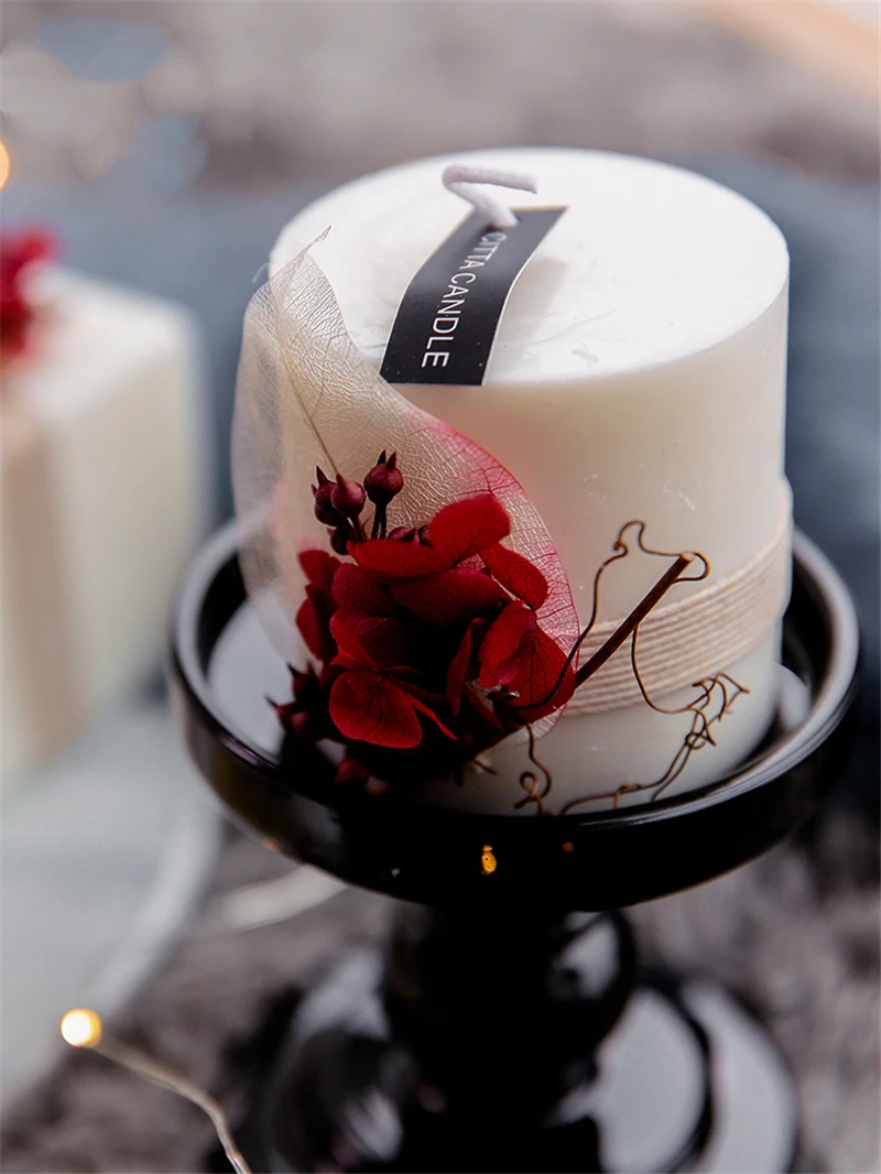 

Nordic Romantic Smokeless Aromatherapy Candle Birthday Candle Wax Scented Candles Decoratif Wedding Decoration