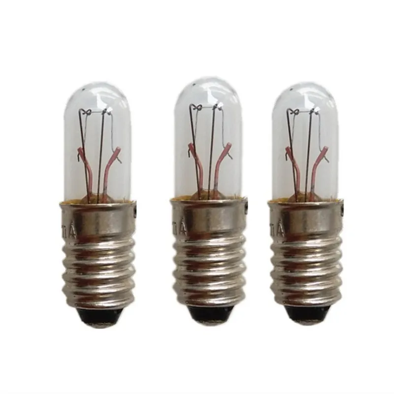 US $160.00 E5 Mini Indicator Light Bulb Screw 5mm 63V 12V 24V 01A Small Signal Indicator Lamp Yellow Light