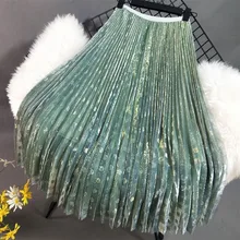 Тюлевая юбка s Женская миди плиссированная юбка черная юбка из тюля Женские корейские демисезонные эластичные сетчатые юбки-пачки с высокой талией