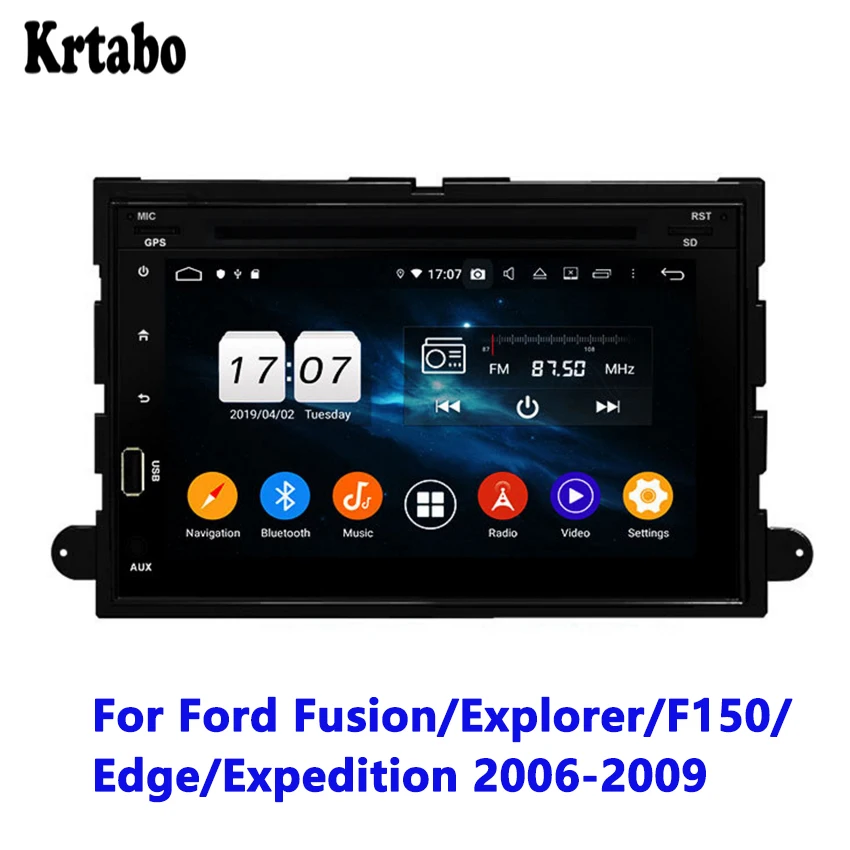 Автомагнитола gps для Ford Fusion 2006-2009 Автомобильный Android мультимедийный плеер сенсорный экран навигация реверсивное изображение поддержка DVD