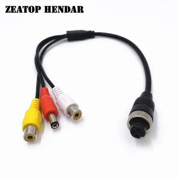 

40Pcs M12 4Pin Aviation Head Female Plug to 2 RCA Female + DC Male Cable Adapter for CCTV Camera Security DVR Microphone Wire