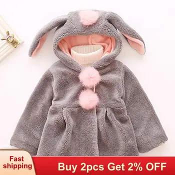 

Mayfair Cabin Baby Girls Jacket 2020 Autumn Winter Warm Jacket Xmas Snowsuit For Girl Coat 1-4Y Jacket For Faux Fur Fleece Coat