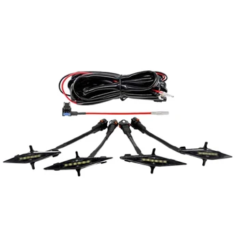 

4 PCS Led Amber Lights for Toyota 4Runner TRD Pro 2014-2019 Grille, Including SR5, TRD Off-Road, Limited, TRD Pro Black Shell