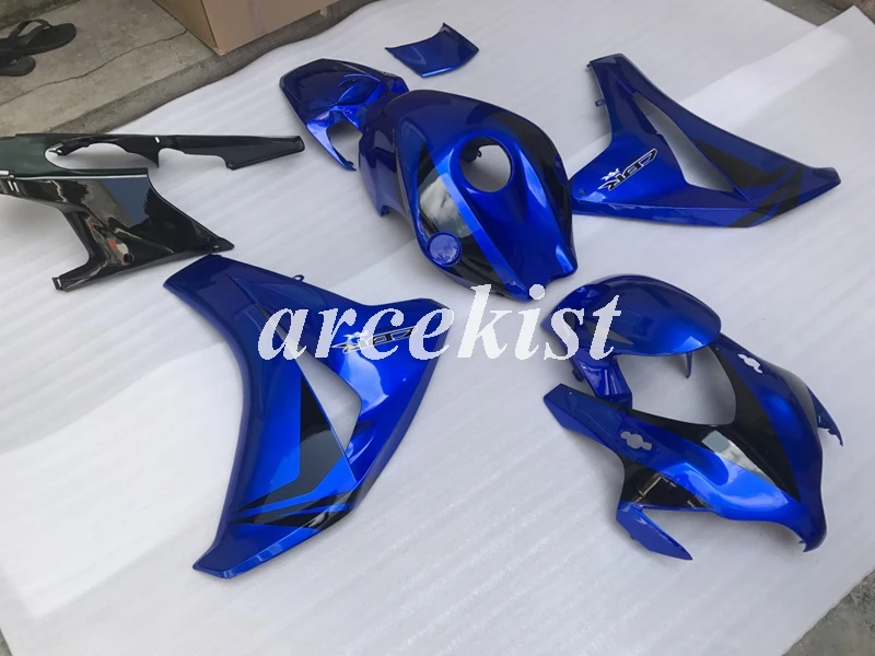 Литьевая Форма ABS мотоцикл обтекатель комплект Подходит для Honda CBR1000RR 08 09 10 11 2008 2009 2010 2011 тела набор холодный синий черный