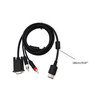 

VGA Cable for SG Dreamcast High Definition + 3.5mm to 2-Male RCA Adapter