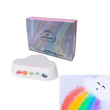 

New Natural Skin Care Cloud Rainbow Bath Salt Whitening Relax Stress Relief Exfoliating Moisturizing Bubble Bath Bombs Ball