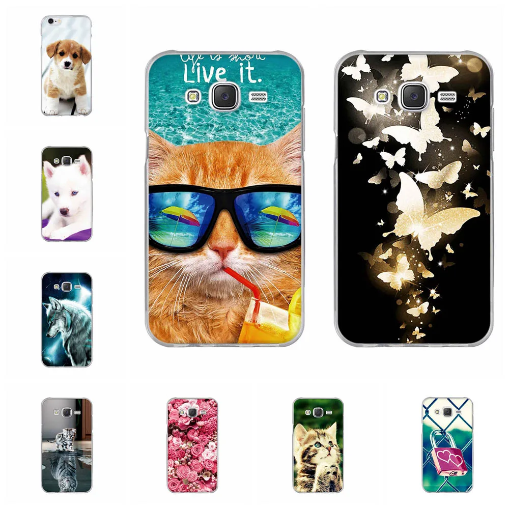 Phone Case For Samsung Galaxy J5 J500 J500N J500F 5.0 inch Back Cover j5 2015 Silicone TPU Shells | Мобильные телефоны и