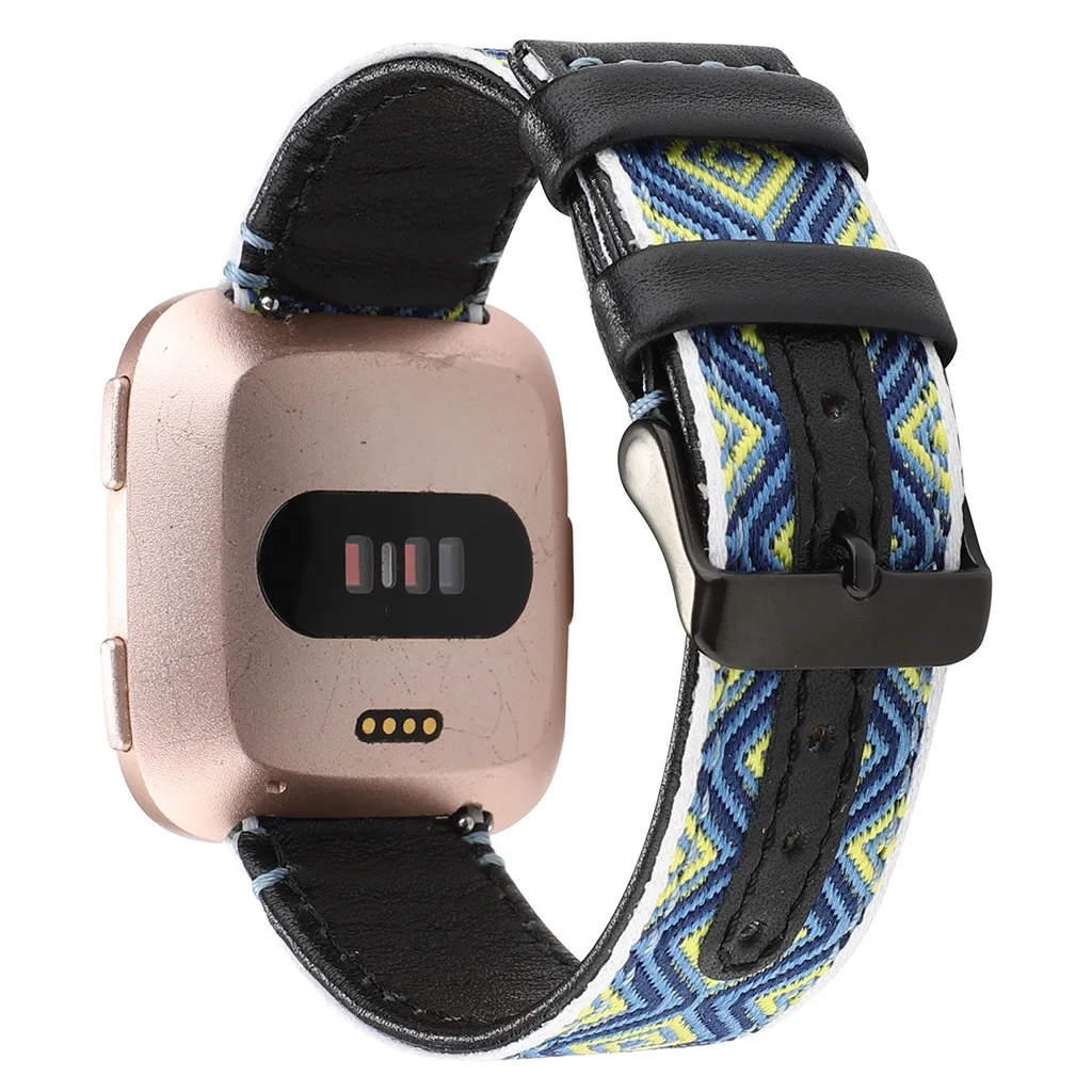 Топы из зернистой кожи ремешок для Fitbit Versa Смарт-часы для фитнеса горячая Распродажа дропшиппинг