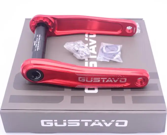 Red Crank GUSTAVO MTB GXP до 104BCD велосипедный Кривошип горный велосипедный Кривошип 170/175 мм - Цвет: Red Crank