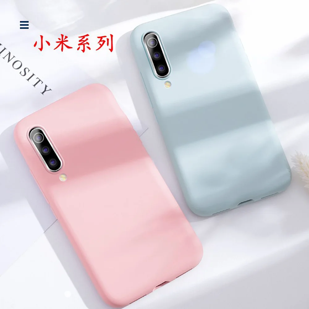 Подходит для xiaomi MI6 6X MIX2 MIXS2s 9 9SE 8 youth 8SE8 Explore redMI GO note7 K20 PRO жидкий силикон защита от