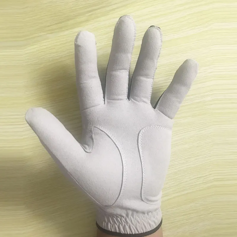 Для мужчин Гольф перчатка для левой руки правая рука аксессуары для гольфа Micro мягкие волокна дышащая перчатка для гольфа s Белый Цвет противоскользящие перчатки подающего