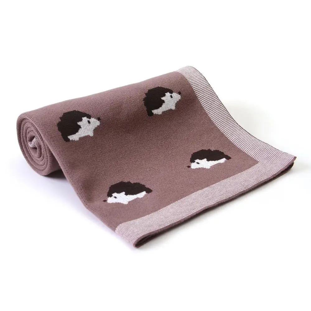 Baby Blankets Knitted Newborn Funny Cartoon Infant Bebes Stroller Bedding Quilts 100*80 Toddler Kids Photography Props Accessory