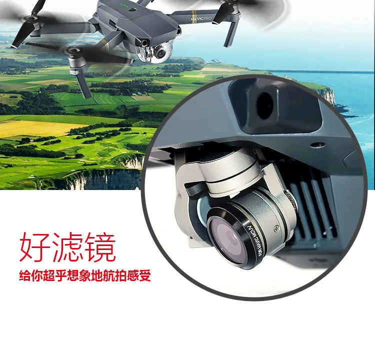 DJI Mavic Pro YULAI фильтр UV Nd4 8-16 32 Cpl поляризованные линзы ультра-светильник Светоотражающие линзы