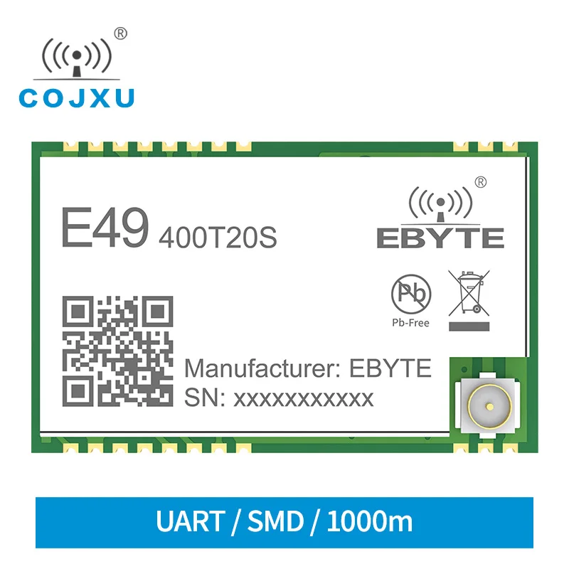 

UART 433MHz 20dBm Long Distance Cost Effective Module E49-400T20S Wireless Transceiver Transmitter Receiver IPEX Antenna SMD