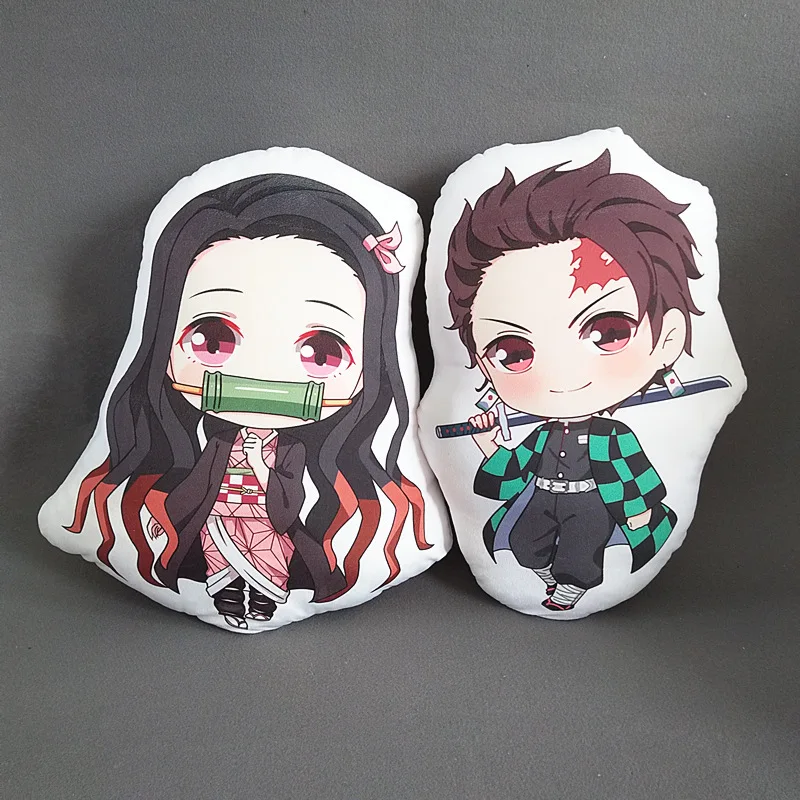 Demon Slayer Kimetsu no Yaiba Kamado Nezuko, реквизит для косплея, мультяшная плюшевая игрушка, кукла, мягкая подушка, подушка, подарок