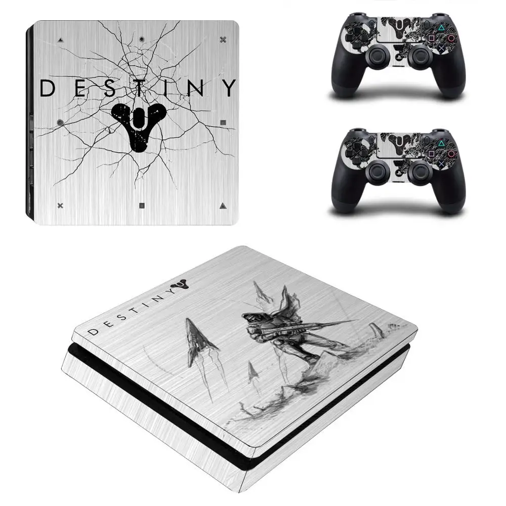 YSP4S-1766 Estiny 2 PS4 тонкая наклейка s Play station 4 Тонкая Виниловая наклейка для кожи наклейка Pegatinas для playstation 4 Slim консоль и контроллер - Цвет: YSP4S-1766