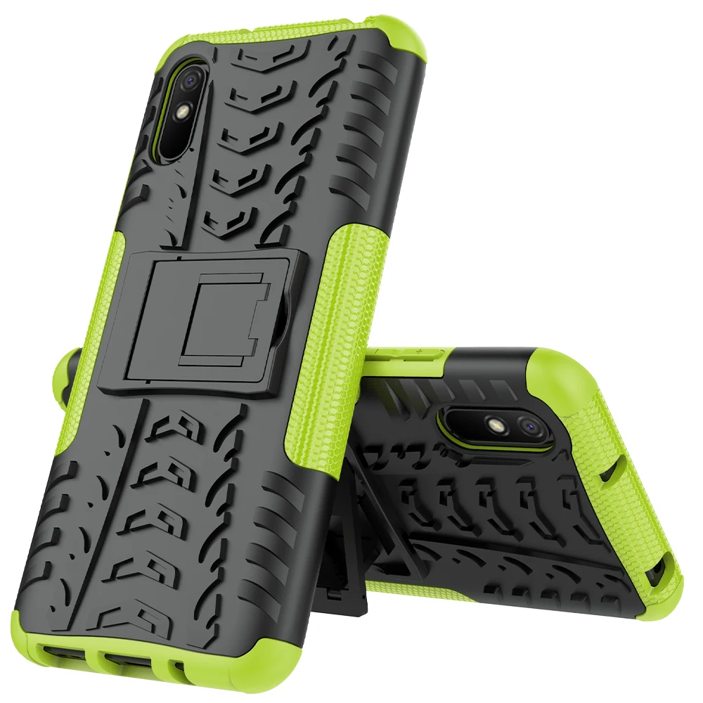molle phone pouch for Xiaomi Redmi 9A Case Cover Armor Stand Holder Rugged Silicone Shockproof Bumper Case for Xiaomi Redmi 9A 9 A AT i cell phone pouch Cases & Covers