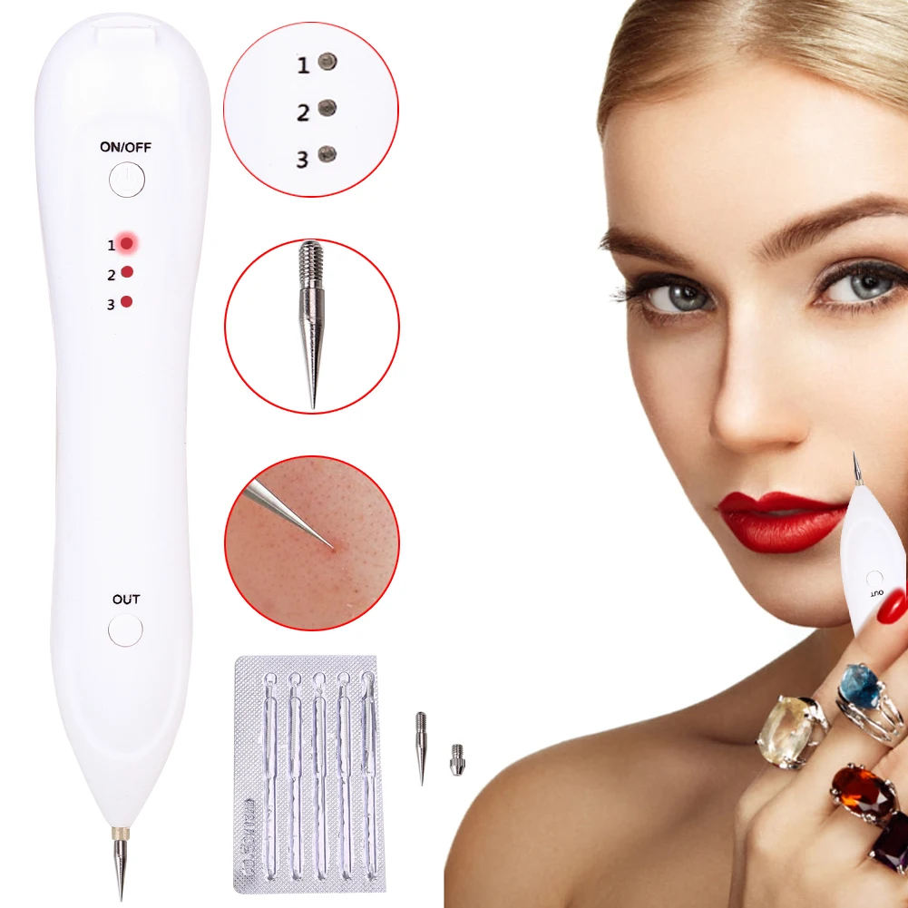 

Facial Cleaning Pen Beauty Spot Removal Machine Freckle Mole Wart Suckers Electric Ion Face Skin Care Anti-aging USB Instrument