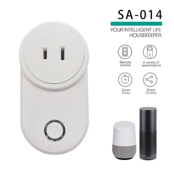 

Newest Sa- 104 WiFi Smart Socket Speaker Connection With Button Remote Operation With Speaker Control PC Shell