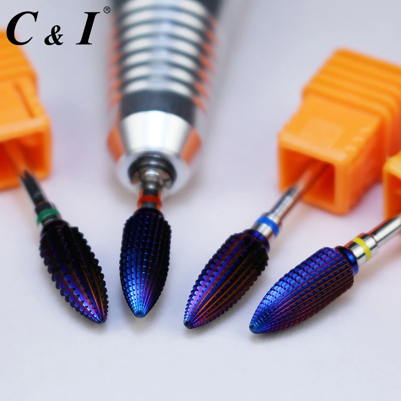 紫コーティングされたテーパートルネード テキサストルネードネイルドリルためのドリルマシン Bit For Nail Drill Bits For Nailsnail Drill Bits Aliexpress