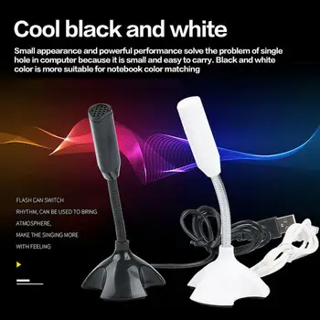 

Microfone Flexible Stand Mini Studio Speech Microphone Microfo Usb Plug Gooseneck Mic Wired Microphone For micrófono para laptop