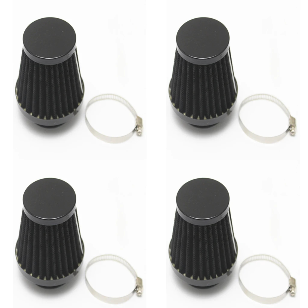 4Pcs 54mm Cone Air Intake Filter Cleaner Universal for Motorcycle Dirt Bike ATV