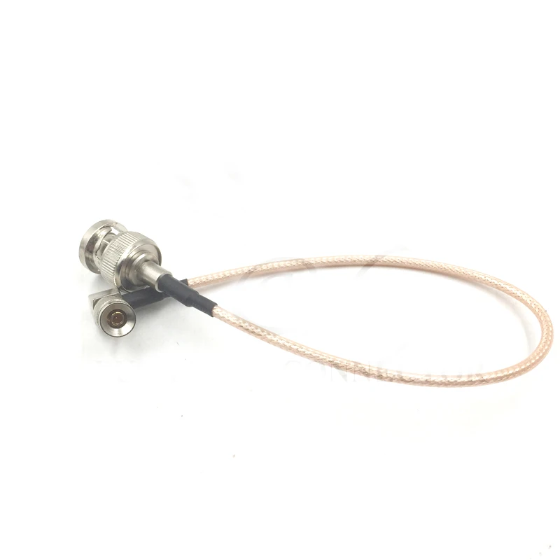 Mini BNC DIN 1.0/2.3 Right Angle to BNC Male 75ohm RG179 HD SDI Cable for Blackmagic RF Coaxial RG179 SDI cable jumper pigtail