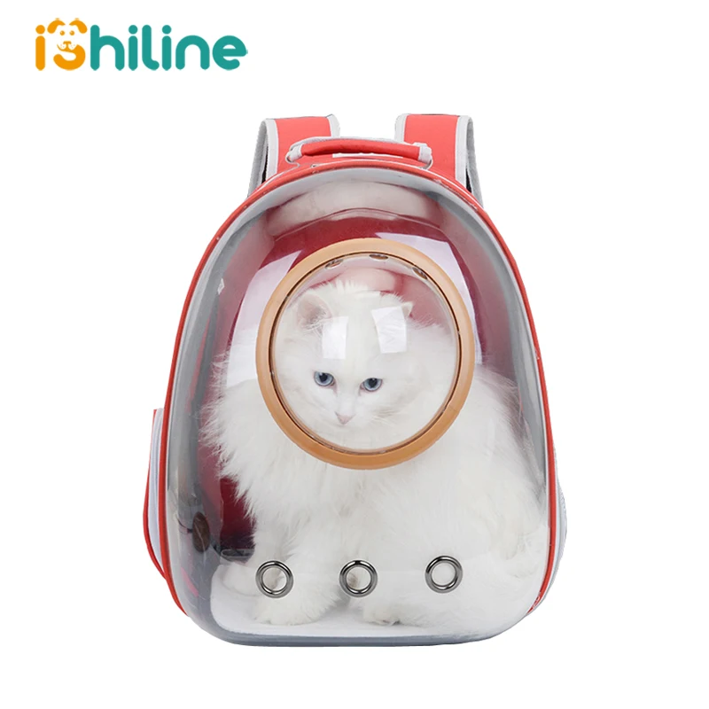 

Pet Carrier Backpack for Cat and Small Dog Transparent Puppy Pet Carrier Bag Double Shoulder Outgoing Travel Cat Pet Packets