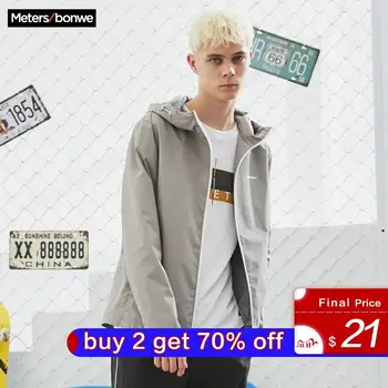 

Metersbonwe 2020 Spring Men's Casual Jackets Male Fashion Hooded Jacket Men Overcoat Baseball Jackets Men's Streetwear Tops