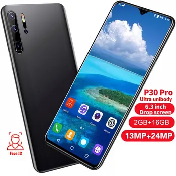 

P30Pro Smartphone 6.3-Inch Water Drop Large Screen 1 + 16G Water Drop Screen Android System Smart Mobile Phone