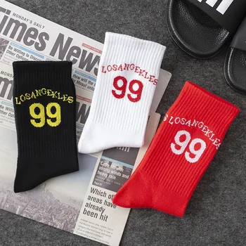 

Korean version of autumn and winter cotton socks street fashion hip-hop skateboard in the tube men's socks