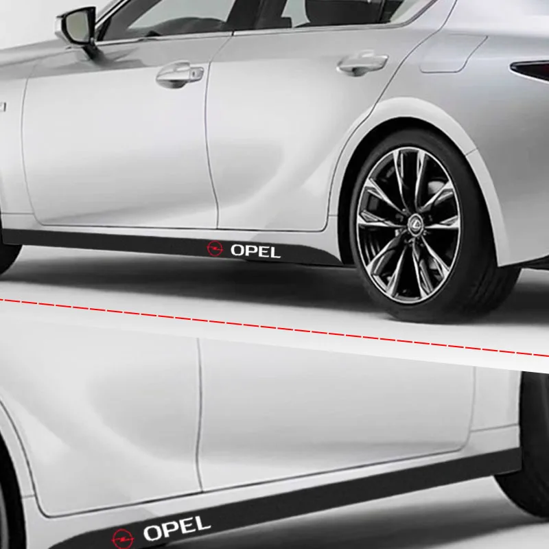 2x Car Door Side Skirt Sill Stripe Body Decals Sticker for Renault Captur Duster Megane 2 3 Clio Logan Laguna 2 Kadjar Scenic 2