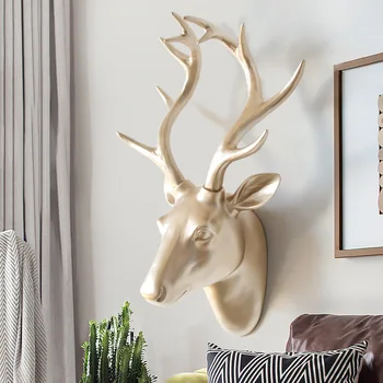 

Deer head decoration nordic decoration home wall pendant creative living room hanging decorations background wall decoration