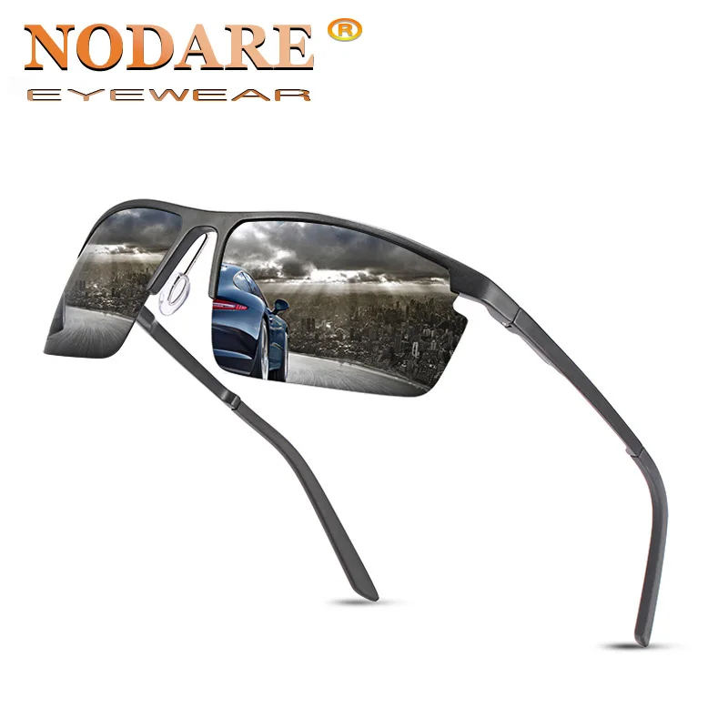 

NODARE 2020 Brand Sunglasses Men Polarized Aluminum Magnesium Frame Male Sun Glasses Driving Fishing Eyewear okulary meskie