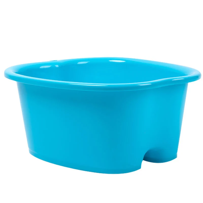 Синий Foot Care Bath SPA Plastic Tub Foot Soak Basin Pedicure Detox Massage Feet JS23 - Цвет: Синий