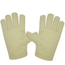 Высокая парусиновая толстый двухслойный Защитный перчатки покрыта водоотталкивающим антискользящим материалом механическую обработку охраны труда страхование поставок