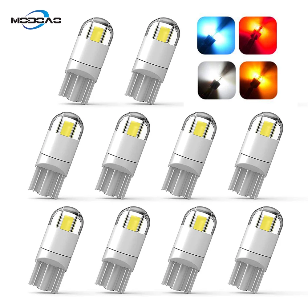 

Led Car Bulb 3030 Chipset 2SMD T10 194 168 W5W Led Wedge Light Bulb 1.5W 12V License Plate Courtesy Step Map Lights Trunk Lamp