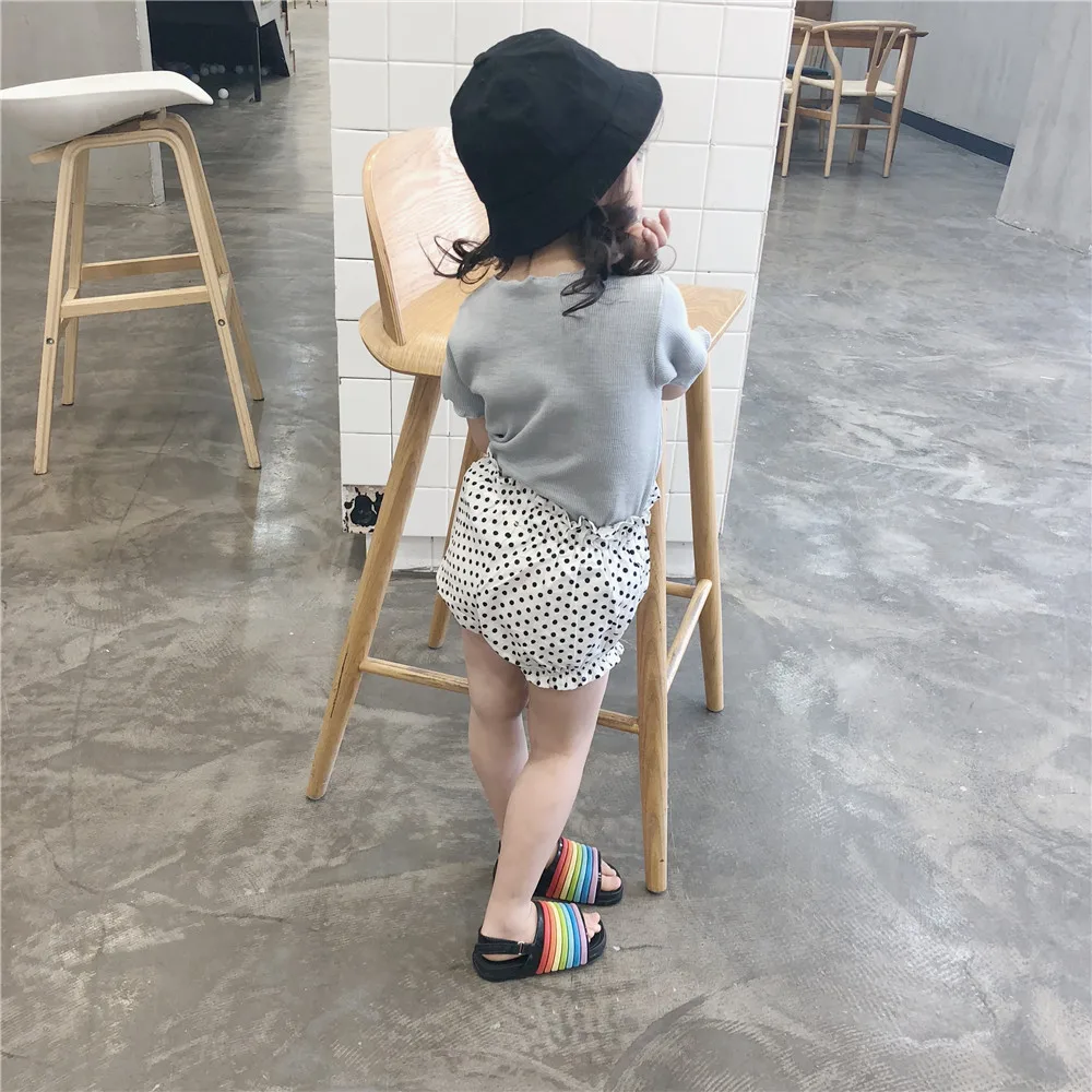 Baby Shorts Girls Bread Pants Baby Girls Floral-Print Cotton Cloth Shorts Infants Pp Pants