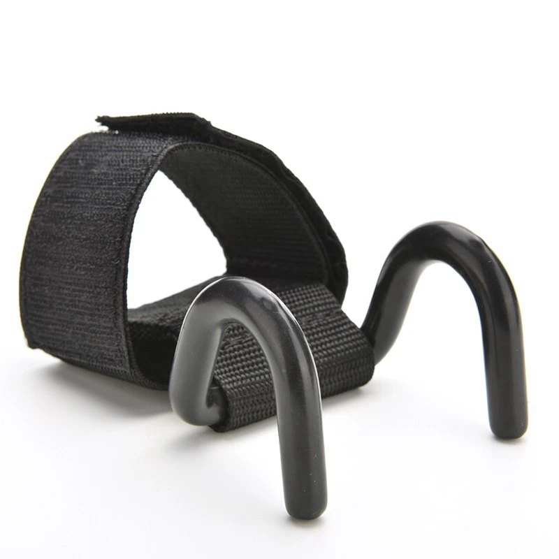 Weight Lifting Hook Hand Bar Wrist Straps Glove Weightlifting Strength Training Gym Fitness Hook Support Lift Grip Belt