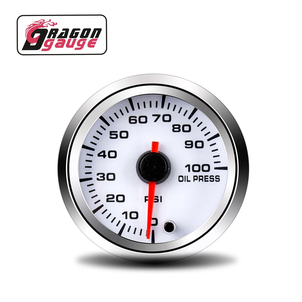 「 DRAGON Noble Gauge Заводская распродажа " 52 мм Автомобильный измеритель давления масла/датчик высокого класса для автомобиля 12 В - Цвет: 637 series