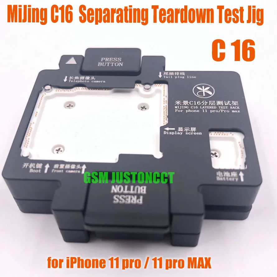 Mijing C15 C16 Phone Soldering Fixture Logic Board Separating Layering Platform for iPhone 11 pro / 11 pro MAX Logic Board