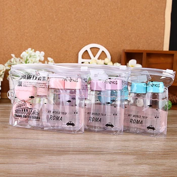 

7 PCS/set Travel Cosmetic Empty Jar Pot Makeup Face Cream Container Bottle 3 Colors Drop Shipping