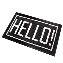 Симпатичные удобные дверные коврики противоскользящие, для ног подстилка, напольный коврик портативный Флокирование ковер для дома гостиной украшения дома 45*65 см