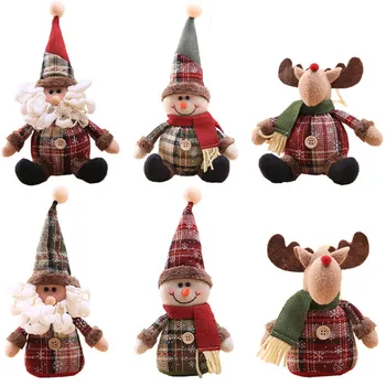 

Cartoon Doll Christmas Ornament Christmas Decoration for Home Santa Claus Gift Toys Crafts Table Deco Navidad Xmas 2021 New Year