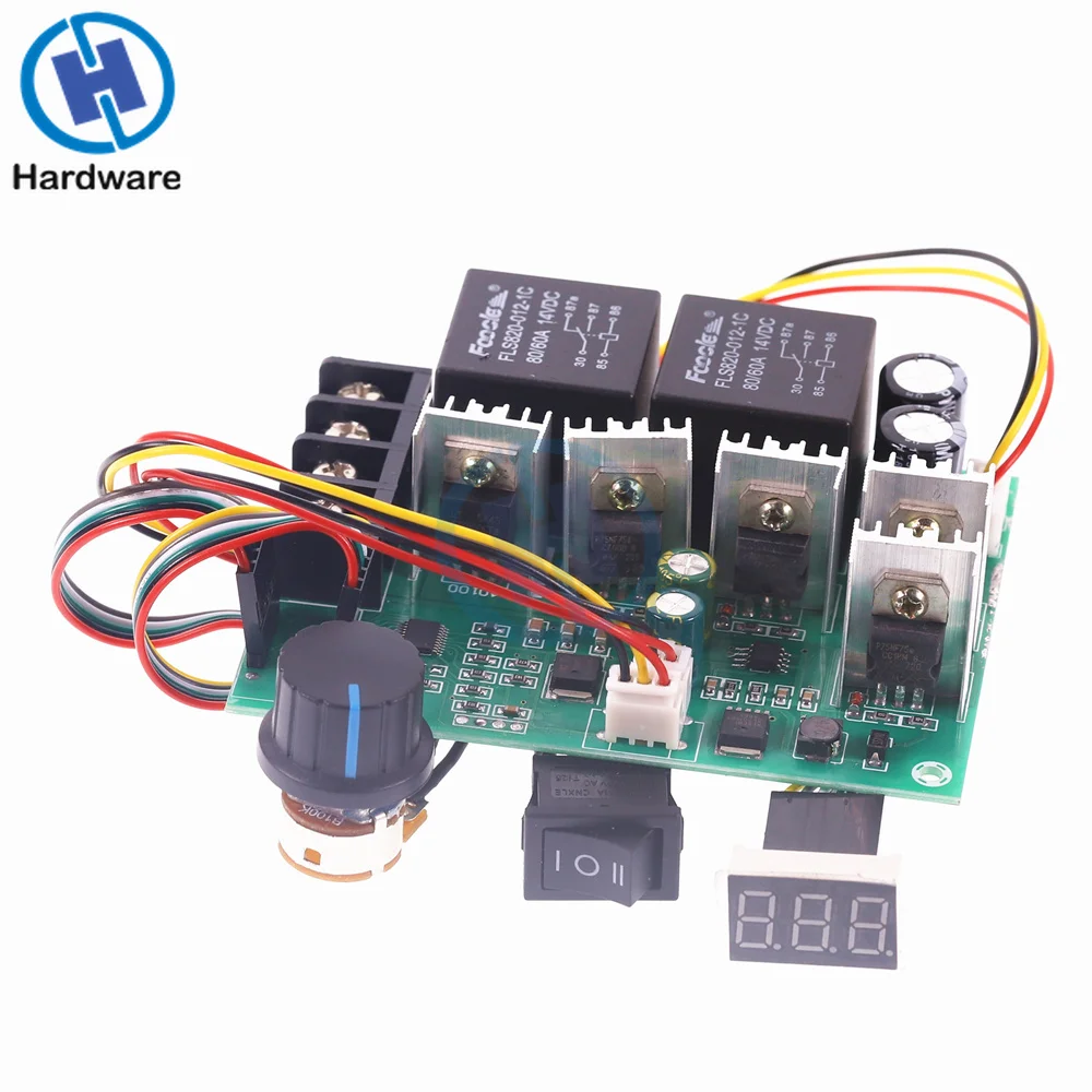 PWM Speed Controller DC Motor Digital Display 0~100% Adjustable Drive Module Input MAX60A 12V 24V | Обустройство дома