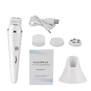 

CkeyIN 4 In 1 Electric Face Cleanser Handheld Face Cleaning Brush With 3 Gears Face Cleaning Kit For Deep Face Cleaning Tool