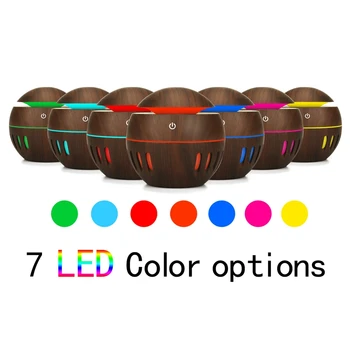 

Purifier Aromatherapy Ultrasonic Air Diffuser Oil Color Humidifier Aromatherapy USB-7 Color